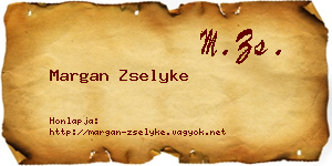 Margan Zselyke névjegykártya